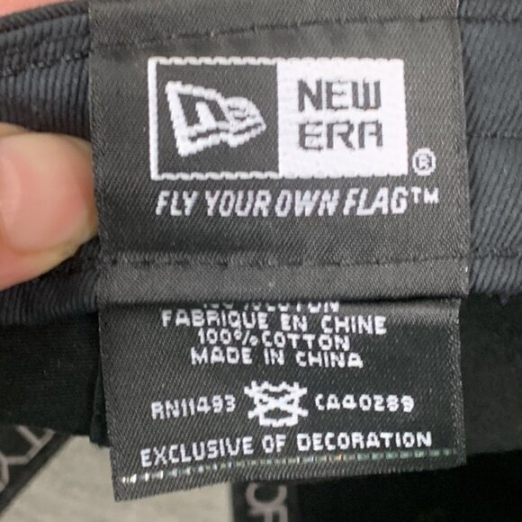 LFM Lehman Feed Mill Baseball Hat Mens OSFM Black Strapback Cap New Era 9Forty - Picture 13 of 14